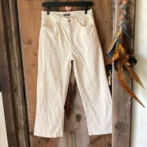 DL 1961 Cream Hepburn wide leg Corduroy high rise Vintage size 27